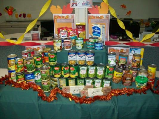 2011 Food Drive-Corona Office Donation Contribution