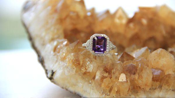 Not only is Amethyst  the trendy & traditional February birthstone, but it's also the gem of choice for 6th & 17th anniversaries.