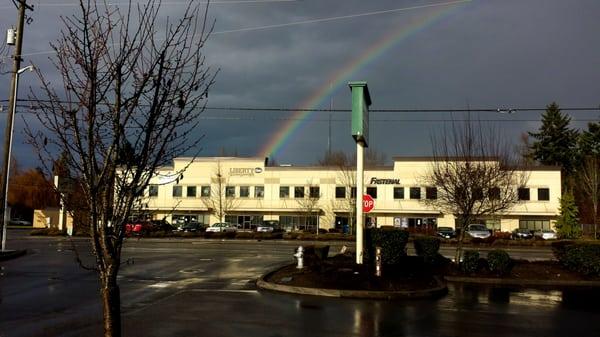 This is our building. What a beautiful view come in and see us. Monday through Friday 7:30 am to 4:30 pm.