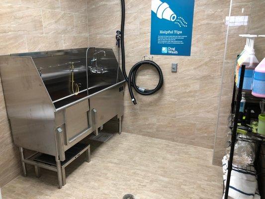 Super convenient self serve dog washes. Everything to get your pooch sweet smelling and clean.