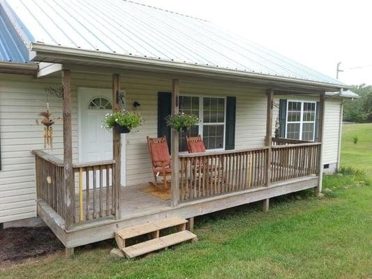 Restore damaged front porch