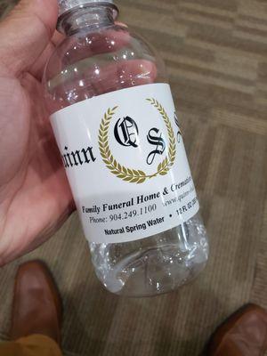 Complimentary water