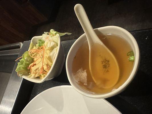 Hibachi Soup and Side Salad