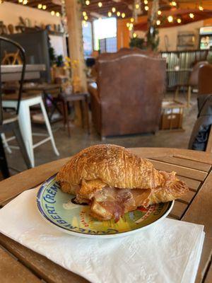 Ham and cheese croissant