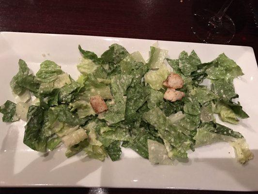 Bland Caesar salad