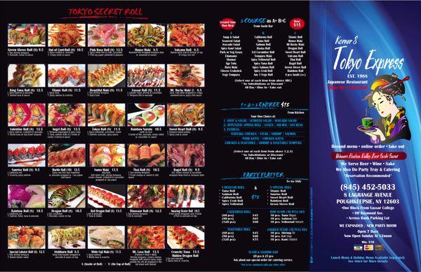 Menu part one