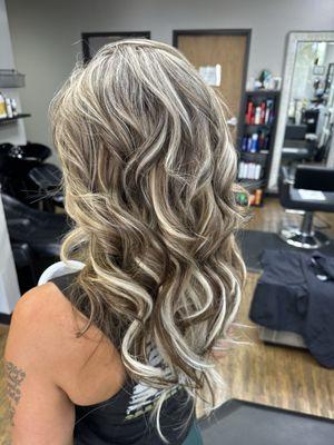 Color, highlights and hair extensions by Jennifer Bates