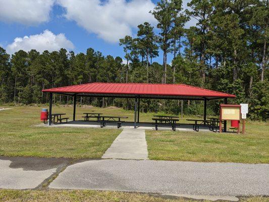 Picnic shelter at Town Creek Park