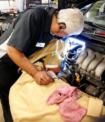 The owner and mechanic, Al, hard at work!