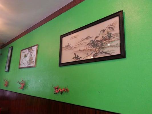 Chinese art on walls