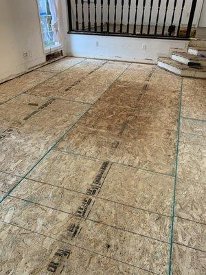 Framing Contractor
 Subfloor framing