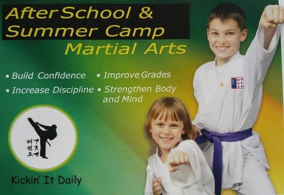 We offer a great Alternative to Daycare! Keep your kids Kicking and active in our After School and Summer Camp Programs!...