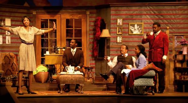 Shanelle Azoroh, Joshua L. Green, Robert Gossett, Leilani Drakeford, & Tobie Windham in Pearl Cleage's Blues for an Alabama Sky