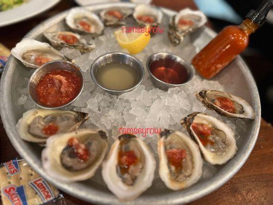 Raspberry Points and Salt Shaker oysters!