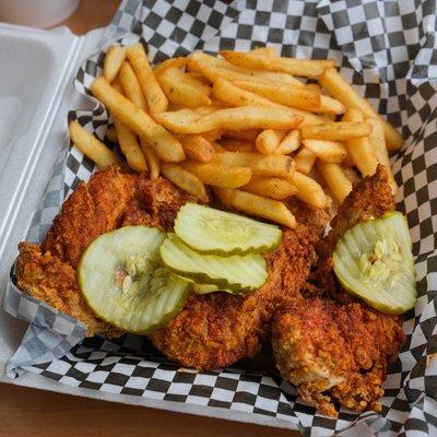 Jumbo Chicken Tenders Dinner (with extra tender) -- Extra Hot