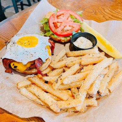 Brunch Burger with Truffle Fries