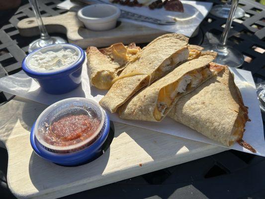 Chicken quesadilla. So good