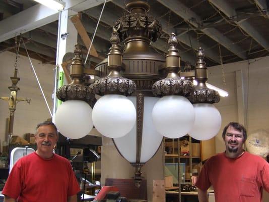 Recreation of a historic fixture for the Carnegie Library in Wichita, Kansas