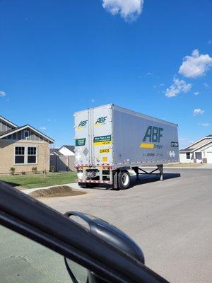 Upack trailer ready to be unloaded!