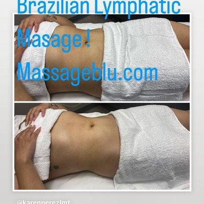 Before and After Brazilian Lymphatic Massage