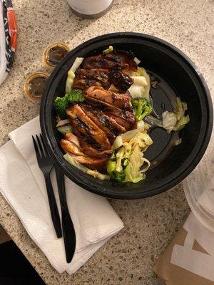 Large Chicken Teriyaki with All Veggies $13.37 (tax included)