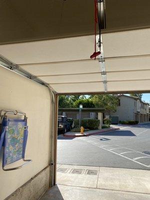 My new insulated single garage door