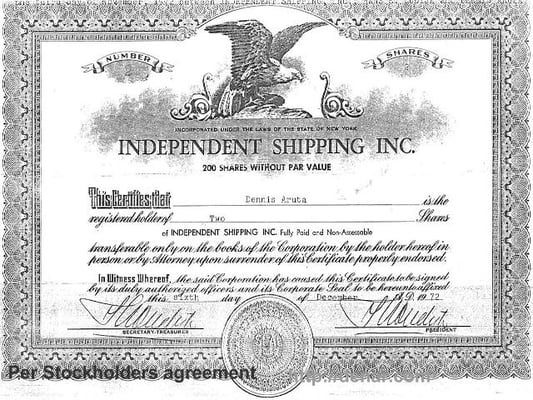 Independent Shipping Inc. Lost offshore  NY-CT-NV- Panama, Bahamas, Bermuda etal.