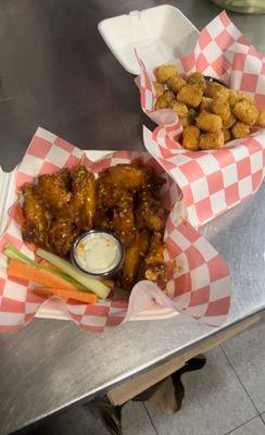 Sneaky wings and sneaky Tots!!