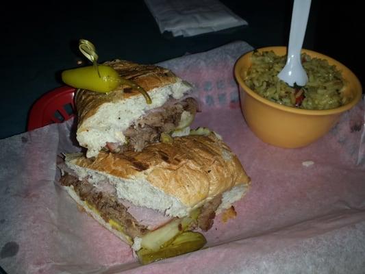 Cubano with Green Chile rice, good stuff!