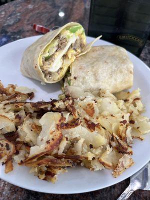 Cheesesteak & Egg Burrito