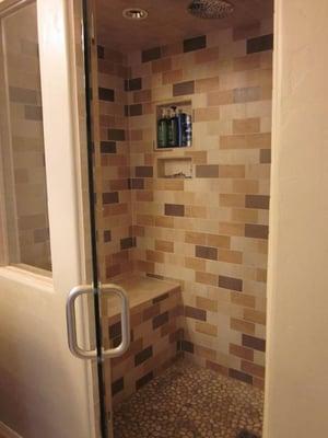 Customer Steam Shower Project