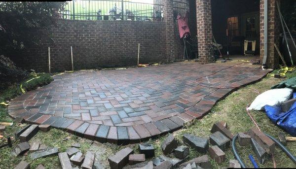 Paver patio