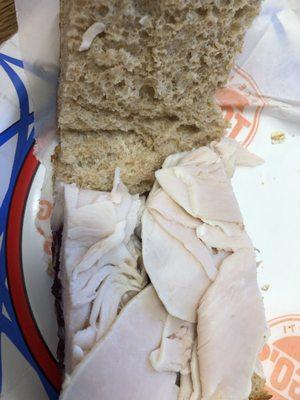 Turkey sandwich delivery.  It's horrible!!! Not Togo's style.