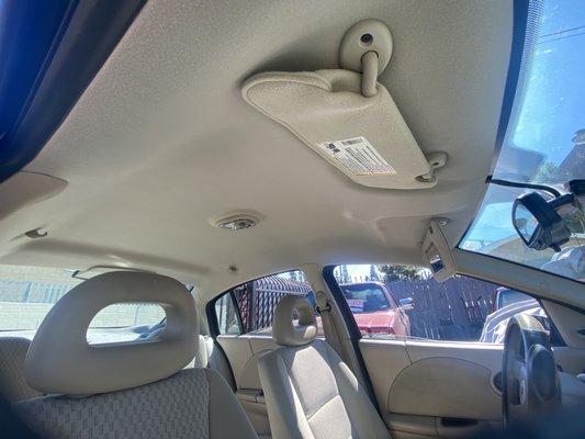 Ceiling of this 2006 Saturn Ion was replaced . Perfect job!!