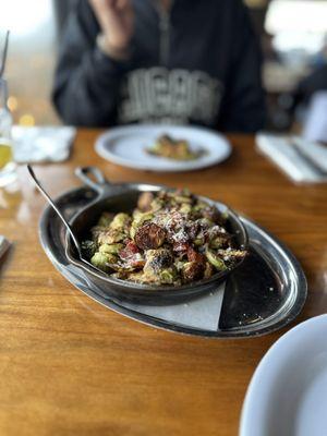 Wood Fired Brussels Sprouts }:{