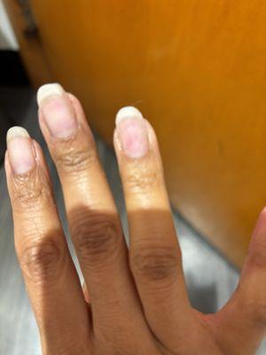 Nail tech damaged my natural nails with the drill