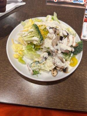 Salad from the salad bar