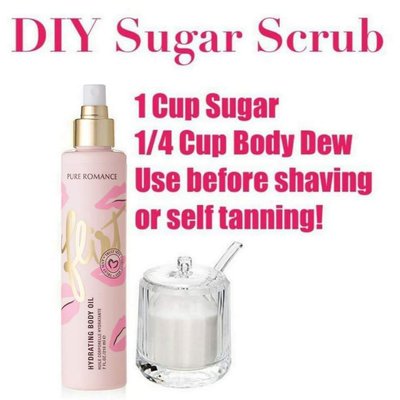 DIY sugar scrub