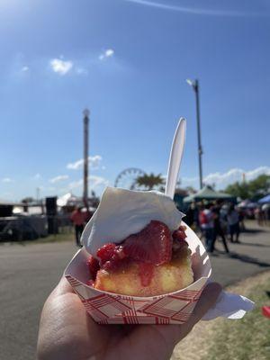 The best thing at the festival. Strawberry shortcake.