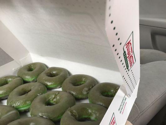 Green donuts