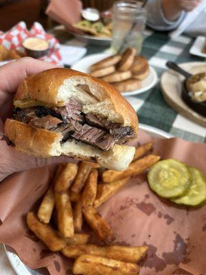 The Moo - tender beef brisket on a brioche - pretty good!