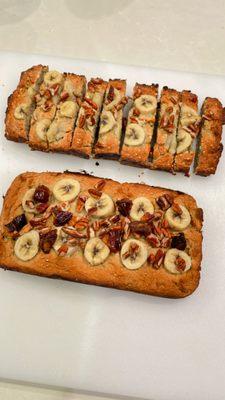 new healthy items added ( Protein Banana Bread )