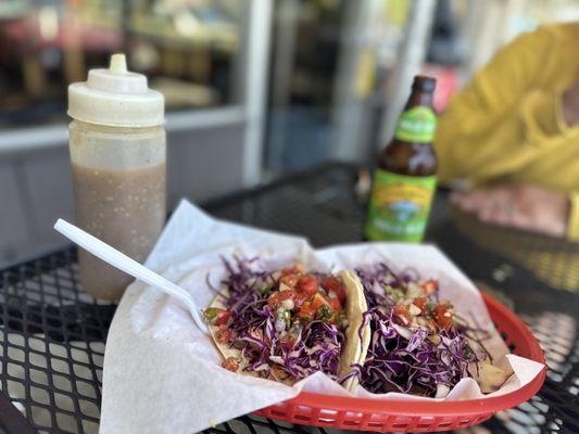 Shrimp and fish tacos