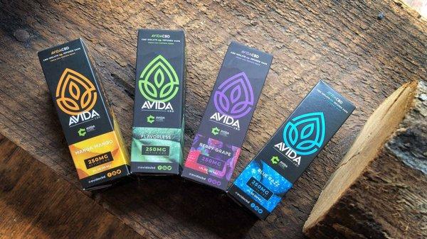 Avida CBD Vape. 4 Delicious flavors