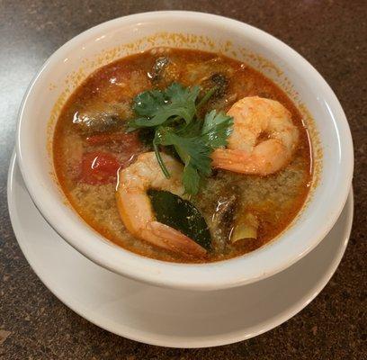 Tom yum soup.