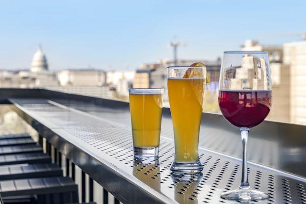 Perch SW Rooftop Lounge Terrace view overlooking Nationals Park!