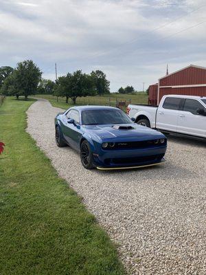 2022 Challenger Scat pack, wide body, shaker hood