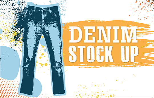 We are looking for your gently used denim. We are gearing up for the cooler weather