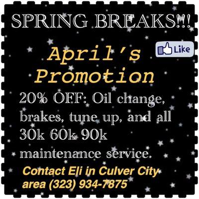 April's promotion 2020