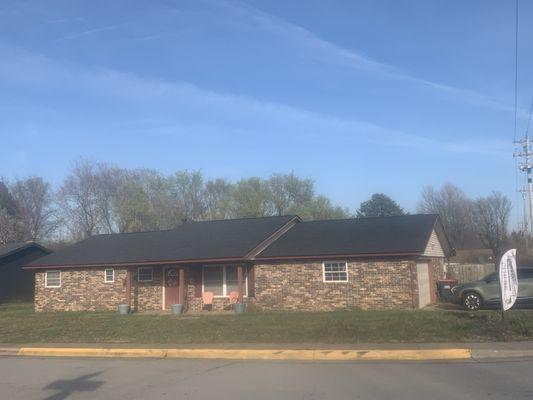 New rustic black roof in springdale